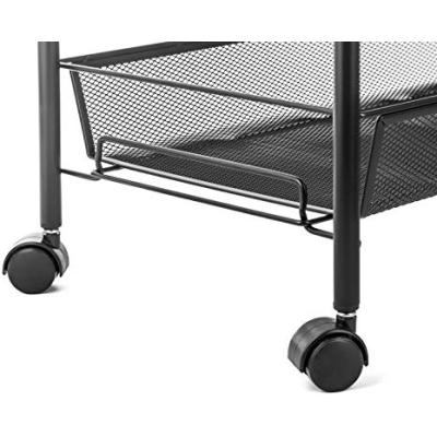 4 Layer Shelved Rack Metal Rolling Kitchen trolley organizing cart