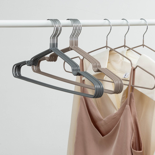Multifunction Hanger For Drying Clothes Custom PVC Cloth Hangers Metal Wire Clothes Hangers