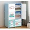 6-Cube Closet Kid Furniture Storage Organizer DIY Display Rack Cabinet Kids Plastic Wardrobe