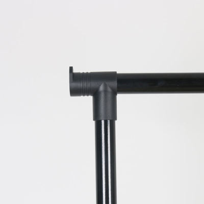 Single Pole Iron Pipe Balcony Clothes Drying Rack Garment Hanger Wheel Coat Rack