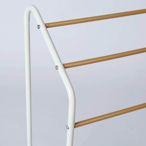 2020 Popular Product Standing Shelf Metal Iron Pipe Drying Bath Towel Rack