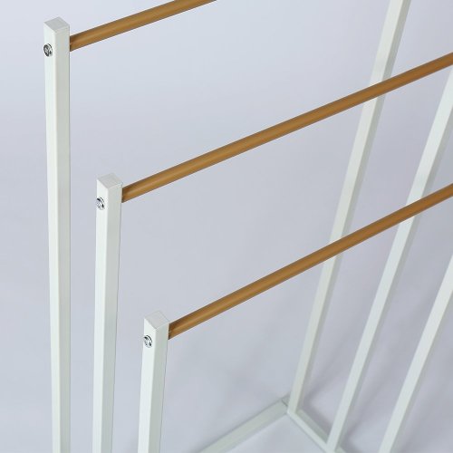 Wholesale OEM Bathroom 3 Tier Stand Metal Towel Rack With Powder Coating