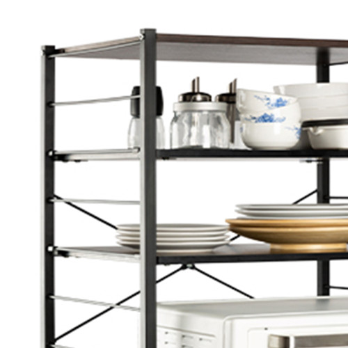 Kitchen Organization Iron Microwave&Oven Shelf Rack with Removable Shelf