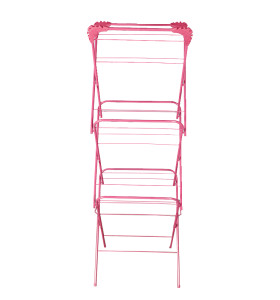 Laundry Towel Rack Folding 3 Tier Clothes Drying Rack Standing Metal Outdoor Iron ABS Garment Laundry Towel Blanket