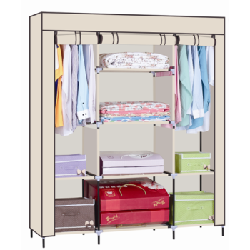 2021 Wholesale New Trending Cloth Closet Storage Bedroom Furniture Non Woven Wardrobe