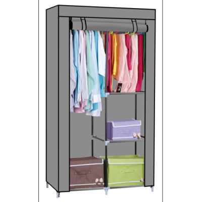 Custom Amoires Bedroom Roll-up door Portable Non-woven Fabric Storage Wardrobe Furniture