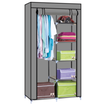 Freestanding Garment Wardrobe with Sturdy Non-woven Fabric Cover