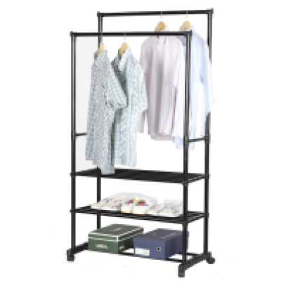 Hot selling Customized Storage racks for clothes Double Retractable Garment rack Clothing Rack
