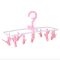Amazon Folding Plastic  Clothes Hanger Drying Sock Hanger With 12 Pegs