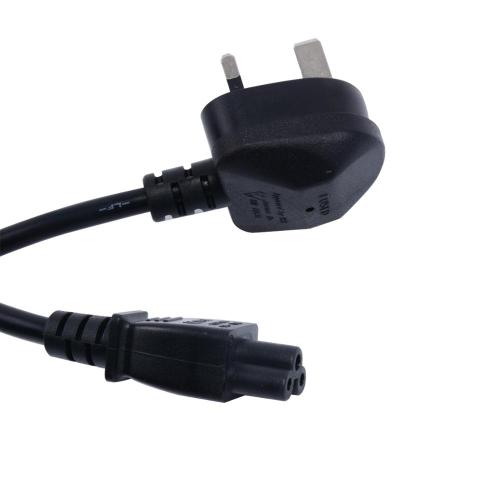 6ft fused computer Ac Extension Wholesale Iec C5 Male Uk 3 Pin Plug Power Cord