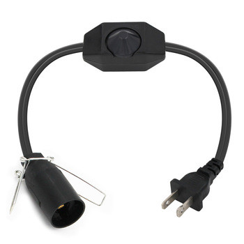 US  ac salt lamp power cord with 303 switch to E14 lamp holder
