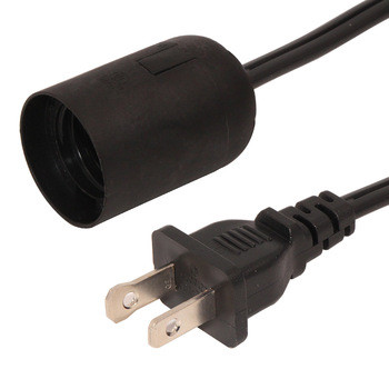UL salt lamp power cord cable with inline switch to E27 lamp holder