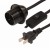 UL salt lamp power cord cable with inline switch to E27 lamp holder