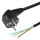 European Extension Standard AC Eu 3 Pin Plug to Stripped and Tinned Power Cord