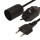 6ft EU power cable with Dimmer inline Switch to E26  lamp holder VDE approved Salt Lamp Cord