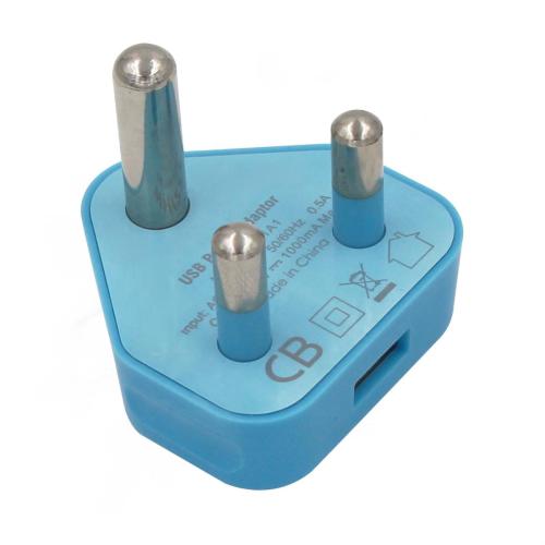 White single 1 USB port 5V 1A 1000mA South Africa USB charger