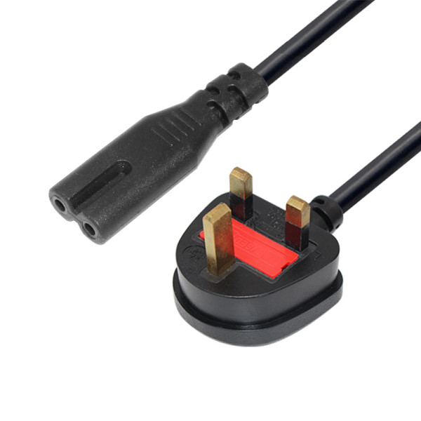 AC power cable uk power cord with C7 uk plug h05vv-f 3g1.5mm2 power cords in Electrical Wires