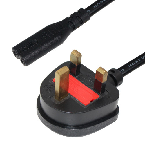 AC power cable uk power cord with C7 uk plug h05vv-f 3g1.5mm2 power cords in Electrical Wires