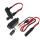 5v 9V 12V 24v 2A Black Quick Charge Dual USB to SAE Charger Adapter for Charging GPS Smartphone Cell Phone