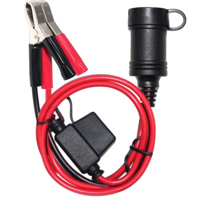 12V Durable Car Battery Pump Alligator Cigarette Lighter Power Socket Adapter Clamp Clip Charger Cable