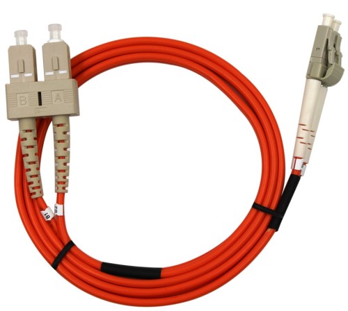 1Meter 3ft LC to ST Duplex 9/125 Single-Mode Jumper Optical Patch Cord LC-ST Fiber Optic Cable