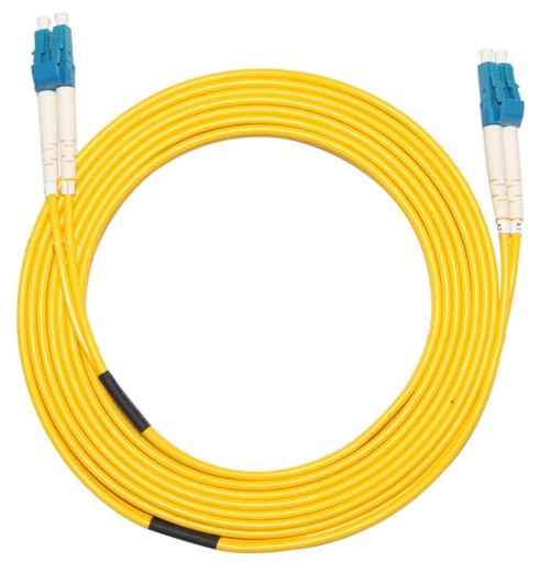 5M 10M 15M White Color Armored Fiber Cable LC-LC UPC SM 9/125 Duplex Fiber Optic Patch Cord