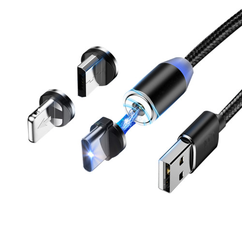 Fast Usb Chargering Cable 3 in 1 Micro Charging Type C Data Fast Charging 3.1 Magnetic Cable