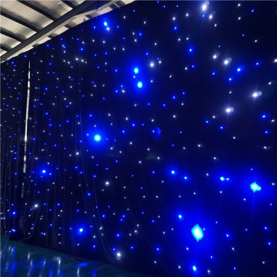 DMX LED Star Curtain Backdrop Blue White/ RGB Drop Cloth Curtain Lights