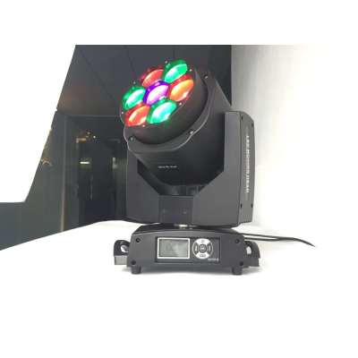 Mini Bee-Eye Wash Zoom 7x15W RGBW Colorful LED Moving Head Beam Light