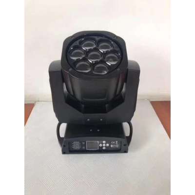 Mini Bee-Eye Wash Zoom 7x15W RGBW Colorful LED Moving Head Beam Light