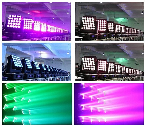 RGBW 4in1 LED 25*15W Wash Zoom Beam Moving Head Matrix Light