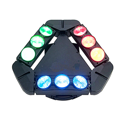9x10w 4in1 Super 3 Heads LED Spider Beam Moving Head Light