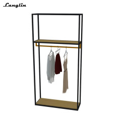 2018 Black customizable stainless steel clothes display frame