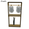 2018 Fashion brief stainless steel clothing store display rack