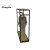 Metal and wood clothing display for men's clothing store