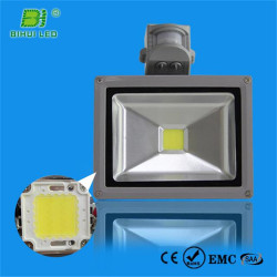 Reflector led miniatura de 30w con sensor de movimiento IP65 impermeable en interiores y exteriores