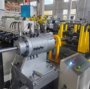 Perforated steel belt polyethylene composite pipe production line