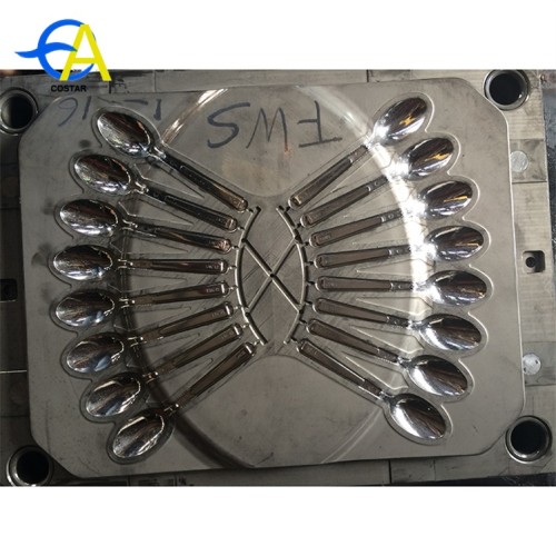 Injection molding disposable plastic fork knife spoon making machine