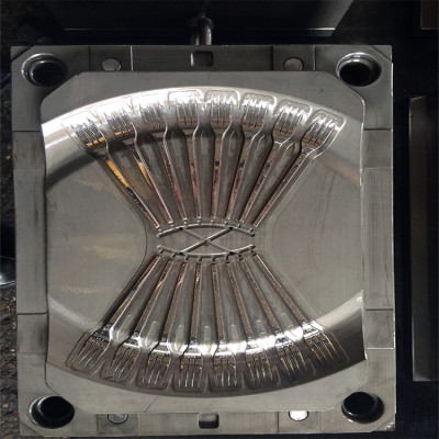 Injection mold disposable plastic fork knife spoon making machine price