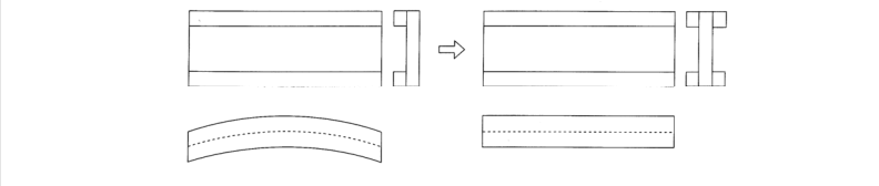 Countermeasure against deformation in flat plate molded product