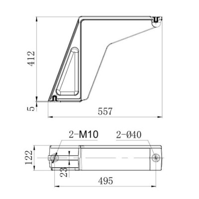 Bent board VD4 BTB-35J 122mm for swichgear accessories use from JUCRO Electric