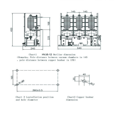 Vacuum Contactor HVJ6 12KV High Voltage AC  for switchgear from JUCRO Electric