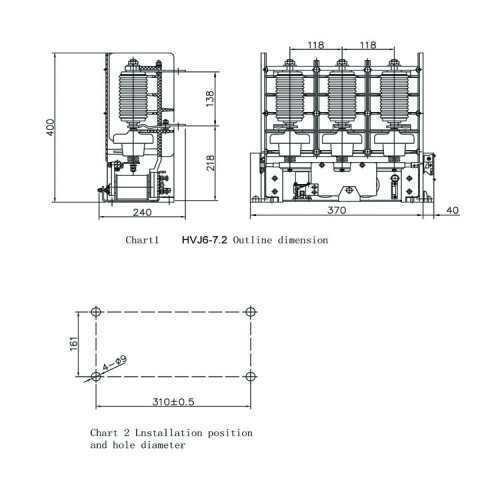 Vacuum Contactor HVJ6 7.2KV High Voltage AC   for switchgear from JUCRO Electric