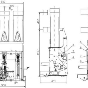 HVD85(ZN85)  40.5KV indoor vacuum circuit breaker VCB