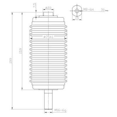 Vacuum Interrupter HCJ3 12KV 630A for vacuum contactor