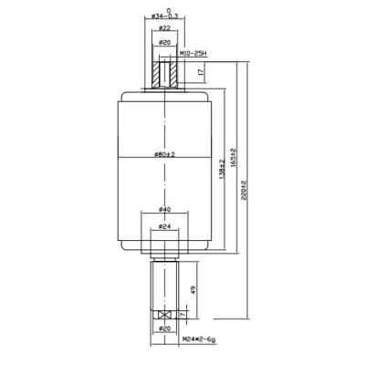 Vacuum Interrupter TD 12kv 630A 25KA (JUC610)   for VCB use from JUCRO Electric