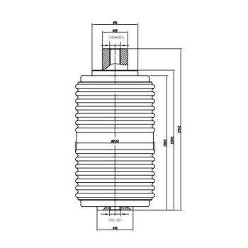 Vacuum Interrupter TF 12kv 630A 20KA (JUC702)   for load break switch use from JUCRO Electric