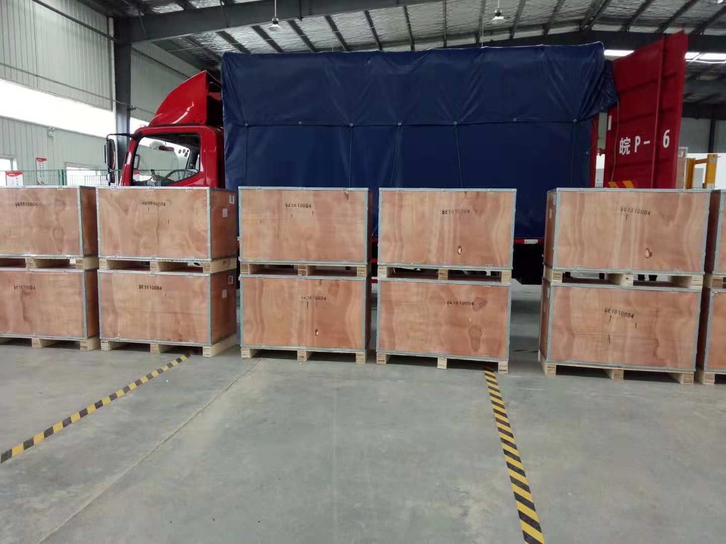 shipping 25 plywood boxes of vacuum circuit breaker