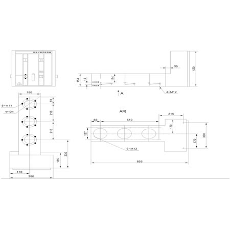 Vacuum circuit breaker VSC-12 side-mounted miniaturized indoor high voltage from Hubei JUCRO