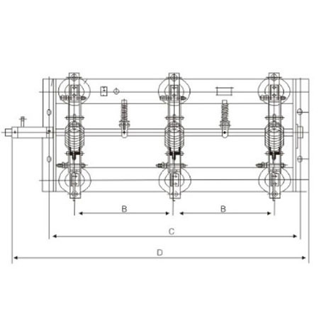 Disconnecting Switch GW7-252 series outdoor High voltage From Jucro Electric